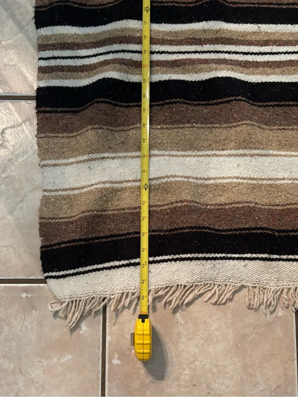 Vintage Ole Mexican/Southwest Handwoven Charming Rustic Blanket/Rug/Wall Art